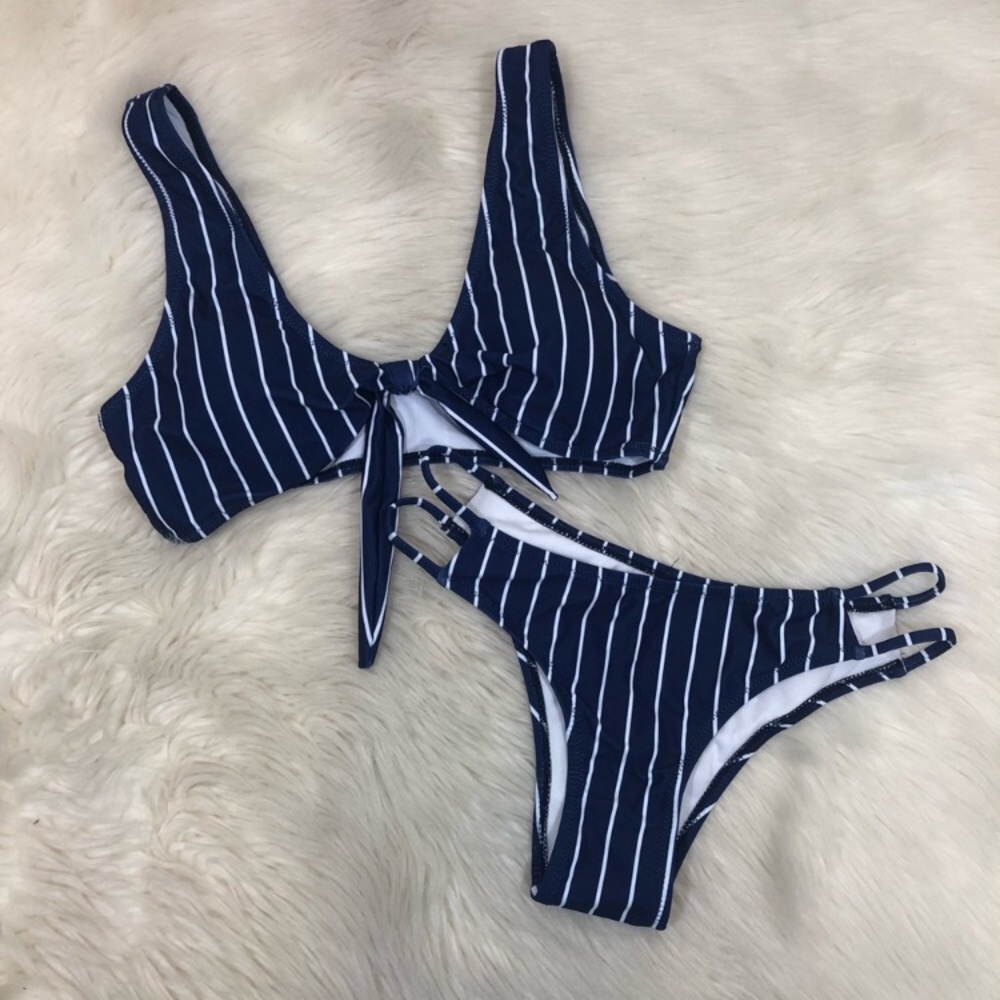 Blooming Jelly Navy & White Bikini S nautical